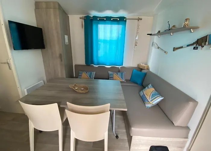 Mh148 Novela - Location Entre Particuliers-mobil 6pl Climatise - Кемпинг Пор-ла-Нувель